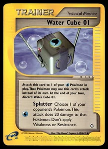 Water Cube 01 #140/147 Aquapolis Pokemon Near Mint or Better - Picture 1 of 2