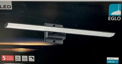 EGLO 202075A Tabiano LED 当代壁灯哑光黑色 23.78 英寸长 — 第 1/2 张图片