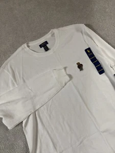 Nuevo Polo Ralph Lauren Para Hombres Oso Tejido Gofre Camisa Térmica Talla 2XL Blanco Dormir - Imagen 1 de 8