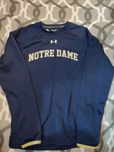 UNDER ARMOUR COLDGEAR NOTRE DAME LONG SLEEVE SWEATSHIRT MENs size  SMALL - Bild 1 von 4