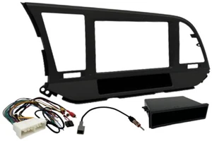 Single or Double ISO DIN Car Stereo Radio Dash Install Trim Kit & Wiring Harness - Bild 1 von 1