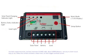 10A/20A/30A PWM Solar Charge Controller Regulator ST Light/Timer Charger 12V/24V - Picture 1 of 19