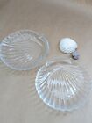 Vintage Pressed Glass Scallop Shell Plates