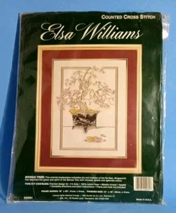 Elsa Williams Cross Stitch Kit 02061 Finished Size 12x16 Bonsai Tree Embroidery  - Picture 1 of 4