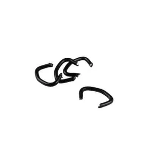 Hog Rings - 9Gauge - Black Vinyl Coated -150 pieces - Picture 1 of 1