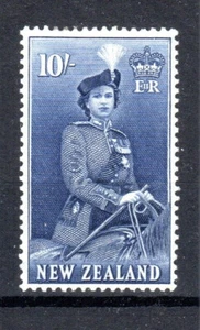 New Zealand 1954 10s Queen Elizabeth II SG 736 MLH - Picture 1 of 1
