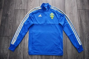 SIZE S SWEDEN NATIONAL TEAM FOOTBALL TRAINING TRACK TOP JACKET 2017/2018 SMALL - Picture 1 of 9