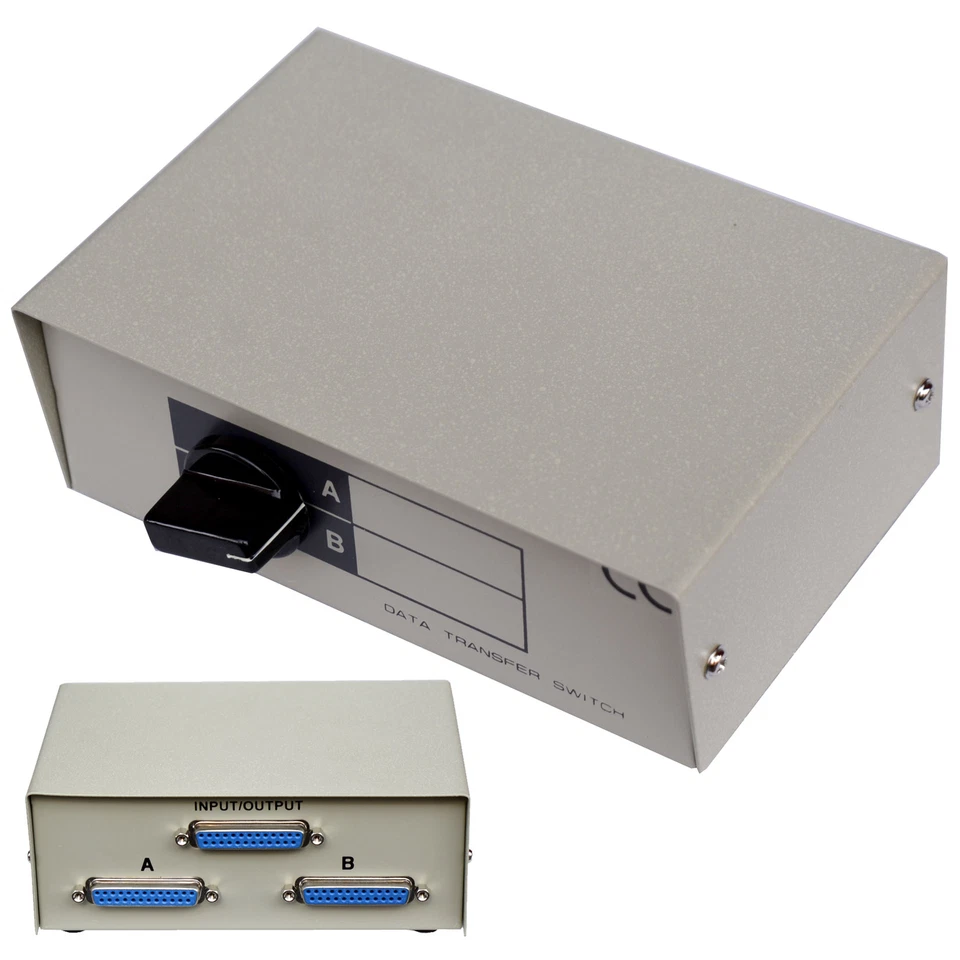 DATA SWITCH DTS25-12 LPT COM 25-PIN BI-DIREKTIONAL RS-232 RS-485 PARALLEL M938 - Bild 1 von 4