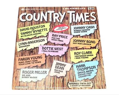 Country Times 2x LP Record Dynamic House, Inc. 1973 Johnny Cash, Lynn Anderson - Image 1 of 4