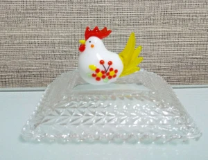 Glasswork Chicken Miniature size Made in Japan - Picture 1 of 6