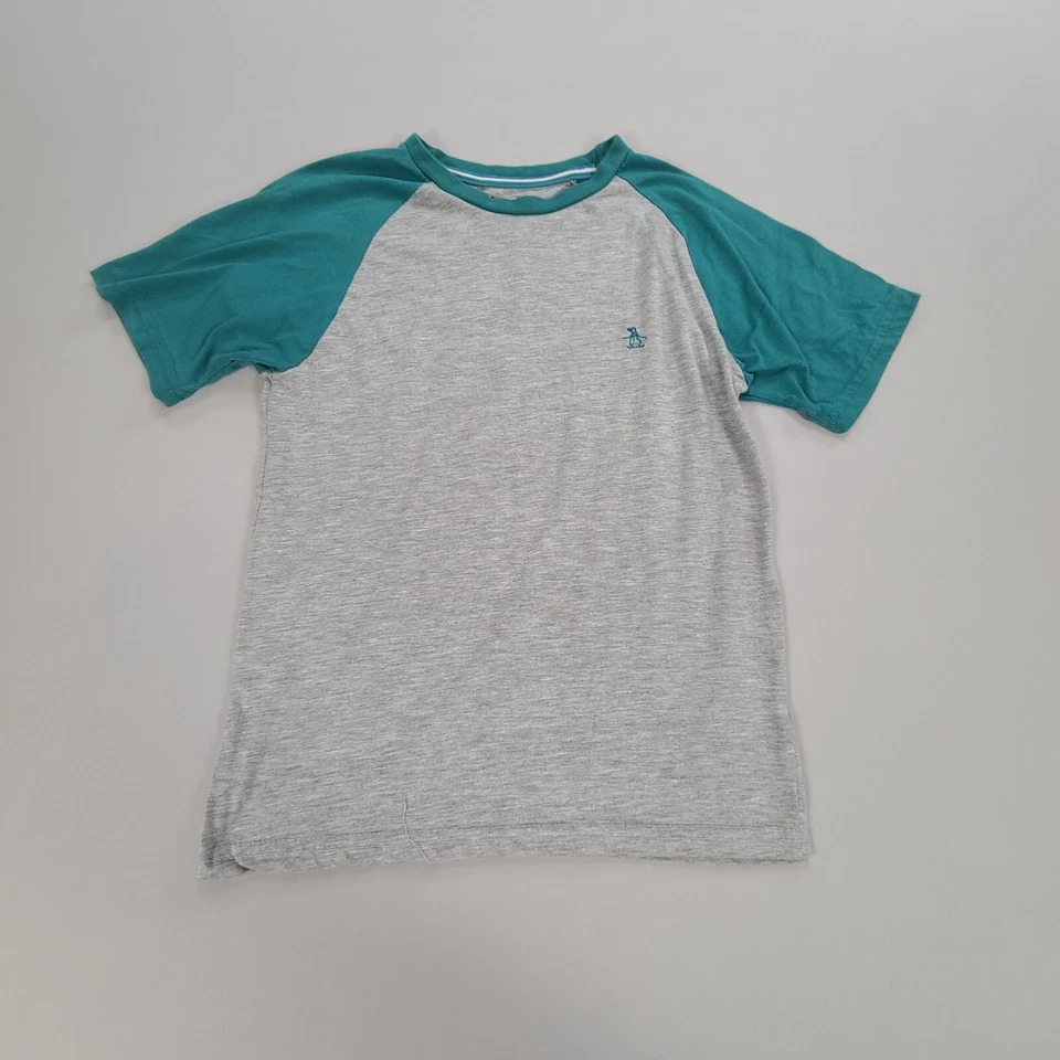 Camisa Pingüino Niños Talla 10 Gris Exterior Informal Cómoda Ligera Jóvenes Niños Foto 1 de 4