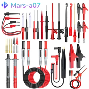 35PCS Multimeter Test Lead Kit with Alligator Clip Test Hook Wire-Piercing Probe - Picture 1 of 11
