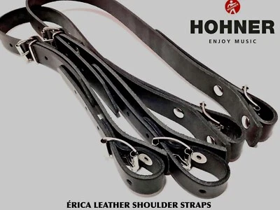 HOHNER ORIGINAL STRAPS 100% LEATHER FOR ERICA ACCORDION. FROM HOHNER FACTORY. - Image 1 of 2