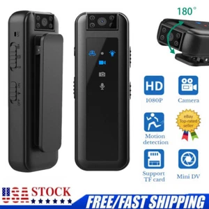 HD 1080P Body Camera Night Vision Voice Video Recording Mini Cam 256GB Support - Picture 1 of 20