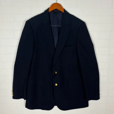 Chaqueta de traje vintage English Manor para hombre azul marino talla 43 Foto 1 de 4