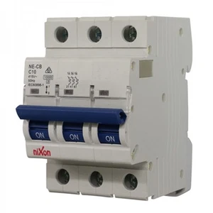 10AMP - 3 Pole 10ka MCB - Circuit Breaker - Picture 1 of 1