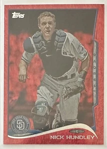 2014 Topps Baseball Red Hot Foil NICK HUNDLEY #37 Padres - Picture 1 of 2