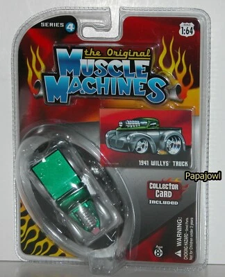 Muscle Machines Series 4 1941 Willys Hot Rod Pickup 41 Street Truck 1:64 S - Image 1 of 4