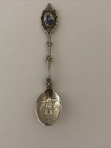 Vtg Holland Delft Blue Ceramic Windmill Souvenir Spoon by Custom Collectibles - Picture 1 of 9