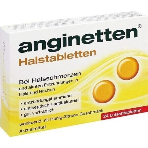 MCM KLOSTERFRAU VERTR. GMBH ANGINETTEN Halstabletten 24St Lutschtabletten PZN 1654092