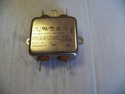 CORCOM EMI FILTER 2K1 2A 2 A AMP 120/250V 60HZ - Image 1 of 4