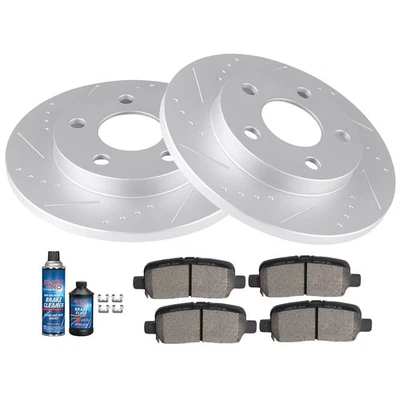 Rear Ceramic Brake Pads And Rotors For Buick Allure Chevrolet Pontiac Grand Prix Foto 1 de 4