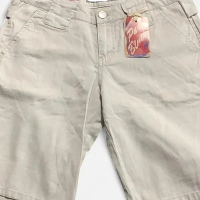 Bermudas de tiro bajo Y2K Paris Blues nuevas con etiquetas - XS Foto 1 de 4
