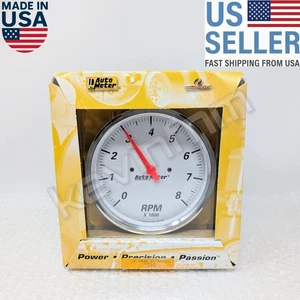 NEW **GENUINE** AUTO METER® 1399 Arctic White Electr. Tachometer 5 in 0-8000 RPM - Picture 1 of 9