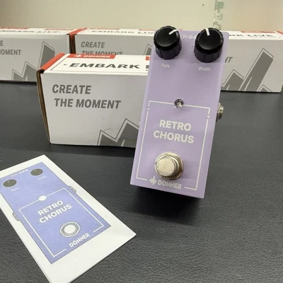 Аналоговая педаль хора ретро Donner истинный байпас классическая педаль эффектов хора - Изображение 1 из 4