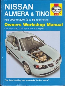 NISSAN ALMERA & TINO E,S,SE,SE2,SXE,SVE,SPORT+,HURRICANE HAYNES MANUAL 2000-2007 - Picture 1 of 1