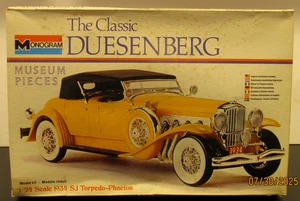 The Classic Monogram Duesenberg 1934 SJ Torpedo-Phaetom Modellbausatz KOMPLETT OB - Bild 1 von 10