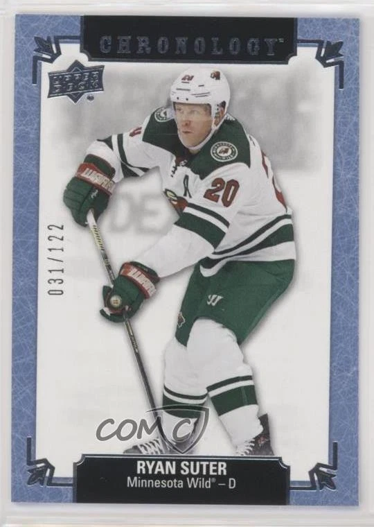 2019-20 Upper Deck Chronology Metallic Blue /122 Ryan Suter #159 - Image 1 of 2
