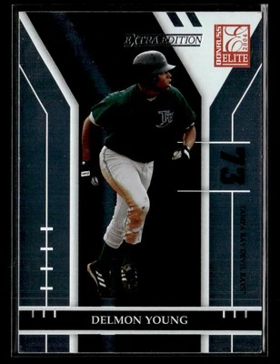 2004 Donruss Elite Extra Edition #63 Delmon Young Card Tampa Bay Devil Rays - Image 1 of 2