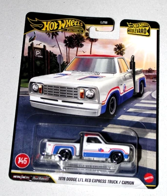 Nuevo camión Dodge Li'l Red Express 1978 Hot Wheel Premium 2026 Boulevard VP carreras Foto 1 de 3