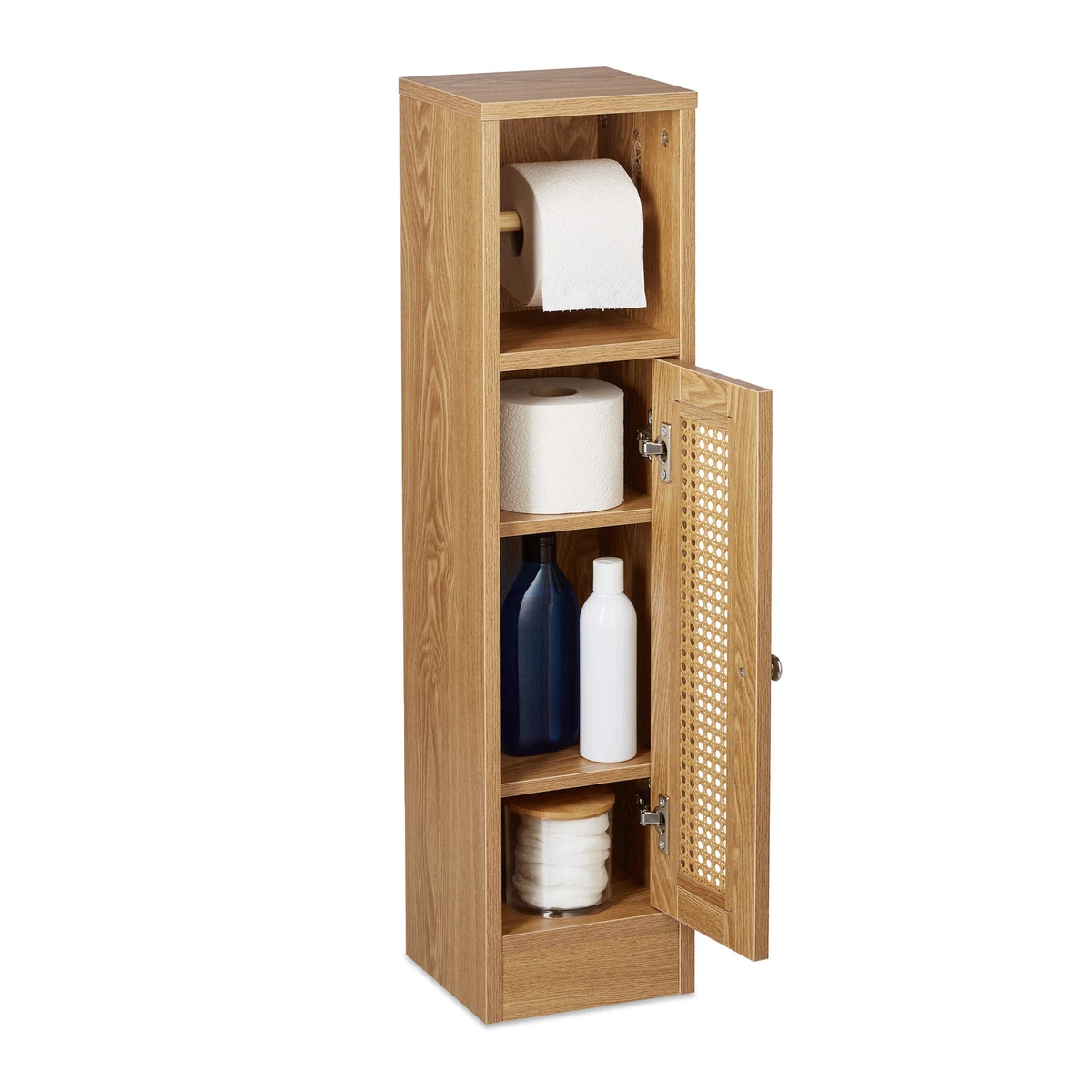 Industrieller Toilettenpapierhalter Mit Handy-Ablage – Rustikales Rohr-Design, Dunkelbraun, Wandmontiert