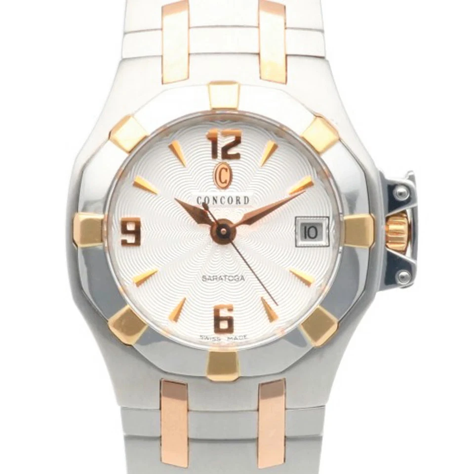 Reloj Pulsera Concord 24.36.1840 Saratoga Acero Inoxidable Cuarzo Mujer Blanco Foto 1 de 4