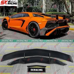Carbon Fiber Black Rear Trunk Spoiler Wing Fits Lamborghini Aventador 2012-2021 - Foto 1 di 36