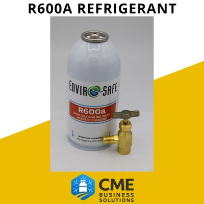 Refrigerante Enviro-Safe R-600a con 7/16" autosellante K28 6 oz, 1 lata/grifo Foto 1 de 3
