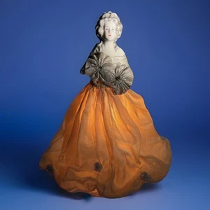 Antigua pantalla de lámpara tocador figura victoriana ca.1880 - Imagen 1 de 11