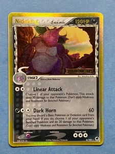 Pokemon Stamped (Reverse) Holo Nidoking- EX Dragon Frontiers- 6/101- LP - Picture 1 of 3