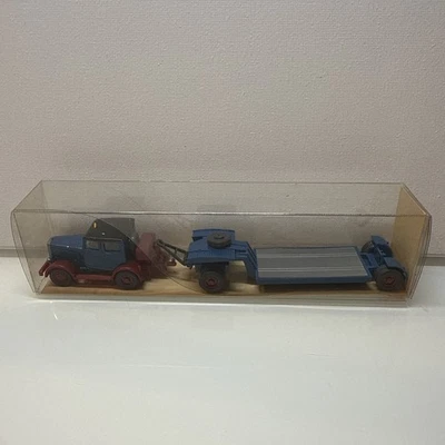 O219 Modellauto 1:87 Wiking Veteran Hanomag ST 100 Tieflader Schwerlast H0 - Bild 1 von 4