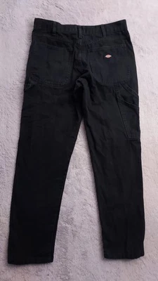 Dickies Carpenter Pants Mens 32x32 Black Heavy Canvas Faded Skater Work Wear - Image 1 of 4