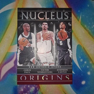 2024-25 Panini Origins Chris Paul Victor Wembanyama Stephon Castle #17 054/115 - Bild 1 von 2