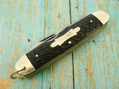 VINTAGE '30-36 IMPERIAL USA BOY SCOUT CAMPING SURVIVAL POCKET KNIFE KNIVES TOOLS - Image 1 of 4