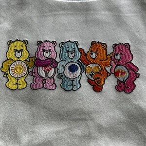 Women’s Care Bears embroidered front, printed Back Graphic Sweatshirt XS 0-2 - Picture 1 of 7