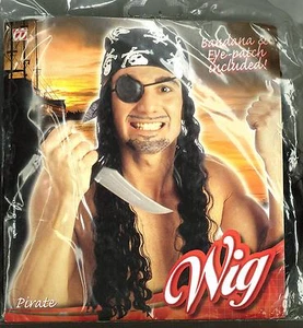 kit PIRATE Bandana & Eye-patch included, Set PIRATA BANDANA PARRUCCA BENDA - Imagen 1 de 1