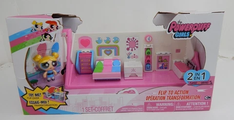 Powerpuff Girls - Flip To Action Playset  Ages 4+ Transforming 2 in 1 Deluxe Cover