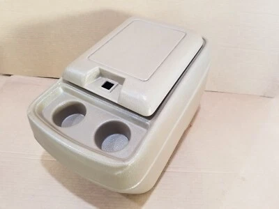 87-91 Ford Pickup Truck Bronco Interior Bucket Seat Center Console Tan - Image 1 of 4