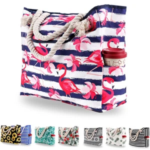 Tasche Shopper Größe Strandtasche Canvas Handtasche Umhängetasche Reisetasche - Bild 1 von 20