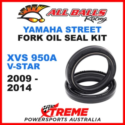All Balls 55-117 Yamaha XVS950A XVS 950A V-Star 2009-14 Fork Oil Seal Kit 41x53x - Image 1 of 2